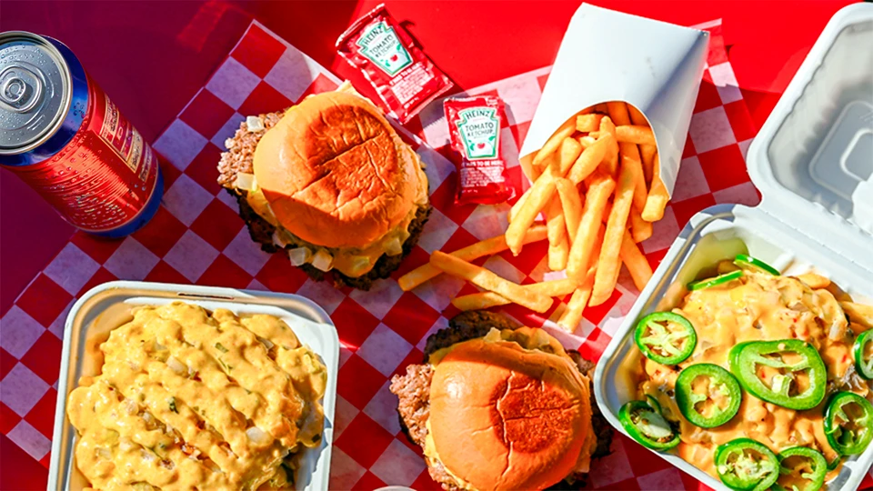 Takeaway Manchester menu at Crunchy Bite in Fallowfield featuring smash burgers, crispy chicken burgers and munch boxes